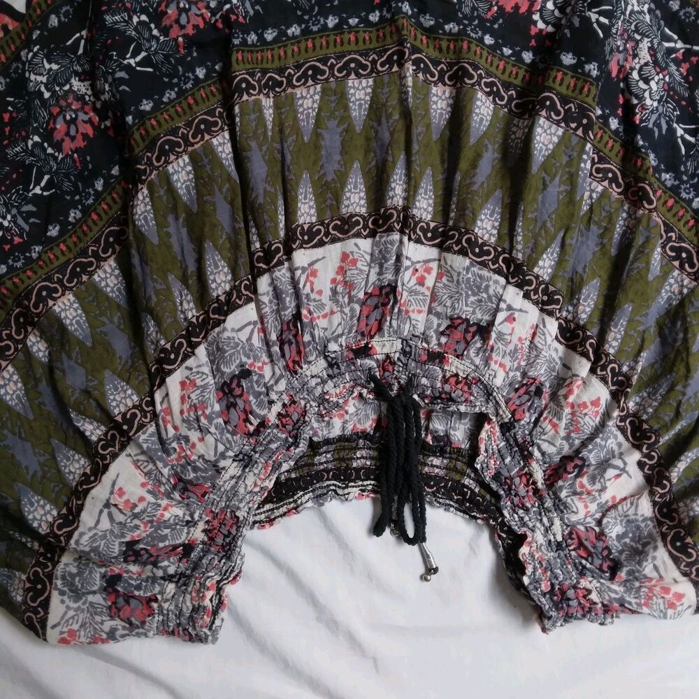 Free People Hold On Tight Gauze Pullover Hoodie Top Dolman Sleeve Women's XS - Picture 6 of 15